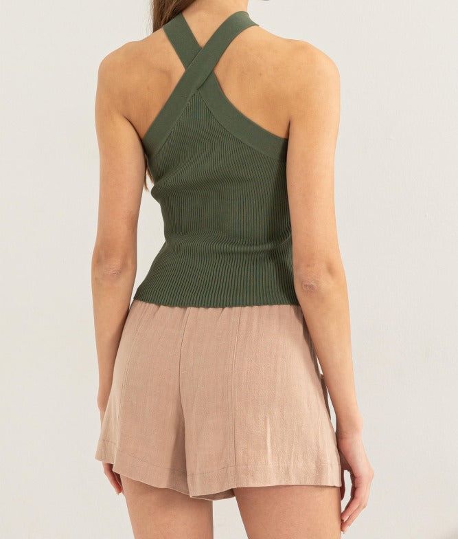 Knit Top Moss