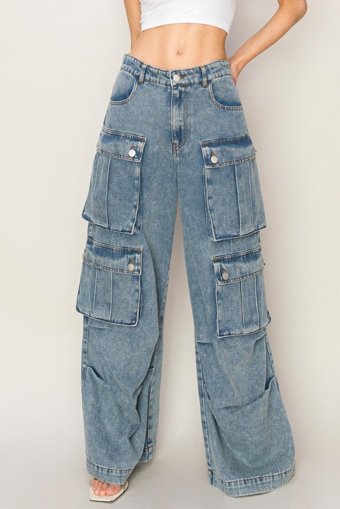 Light Denim Baggy Jeans