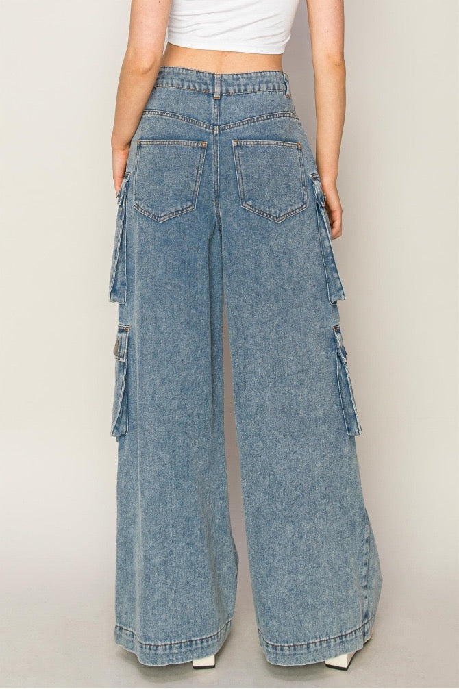 Light Denim Baggy Jeans