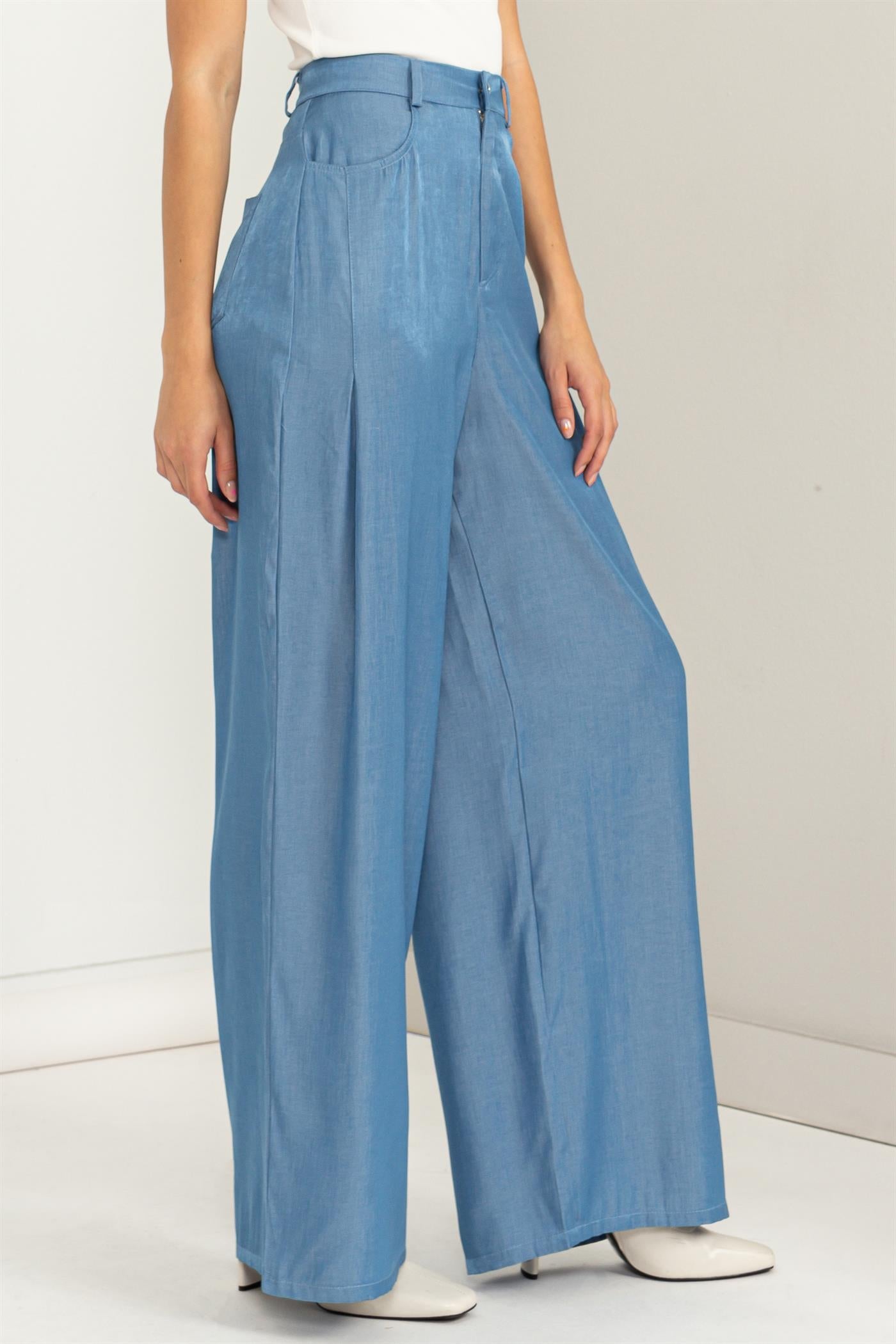 Pantalon Acampanado Azul