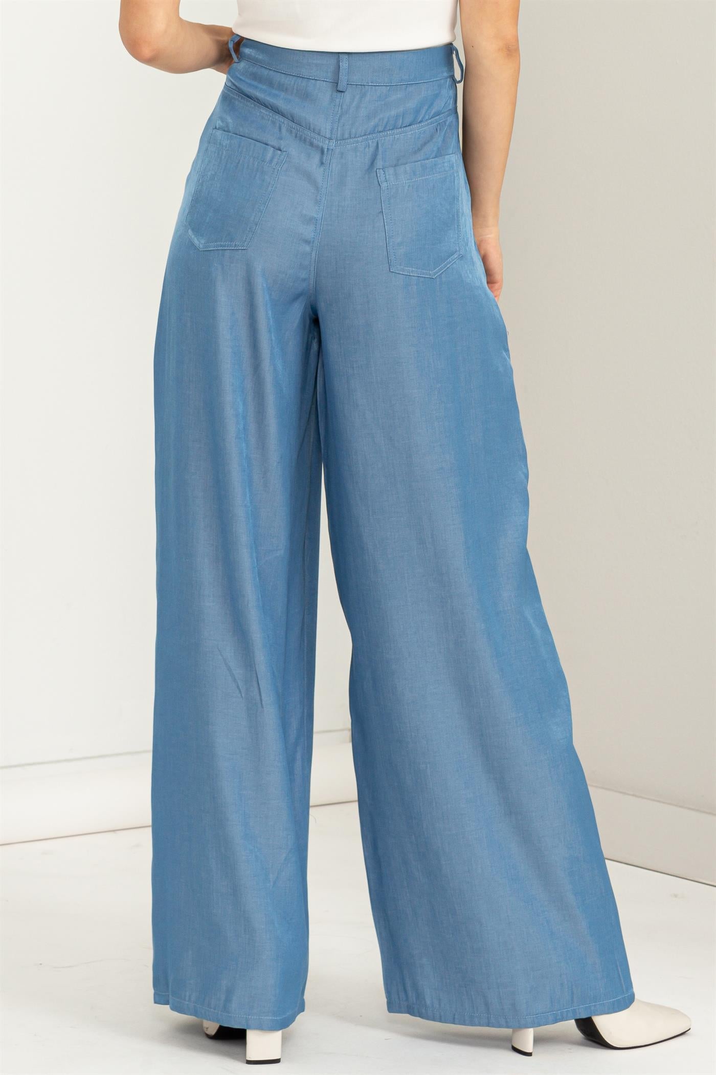 Pantalon Acampanado Azul