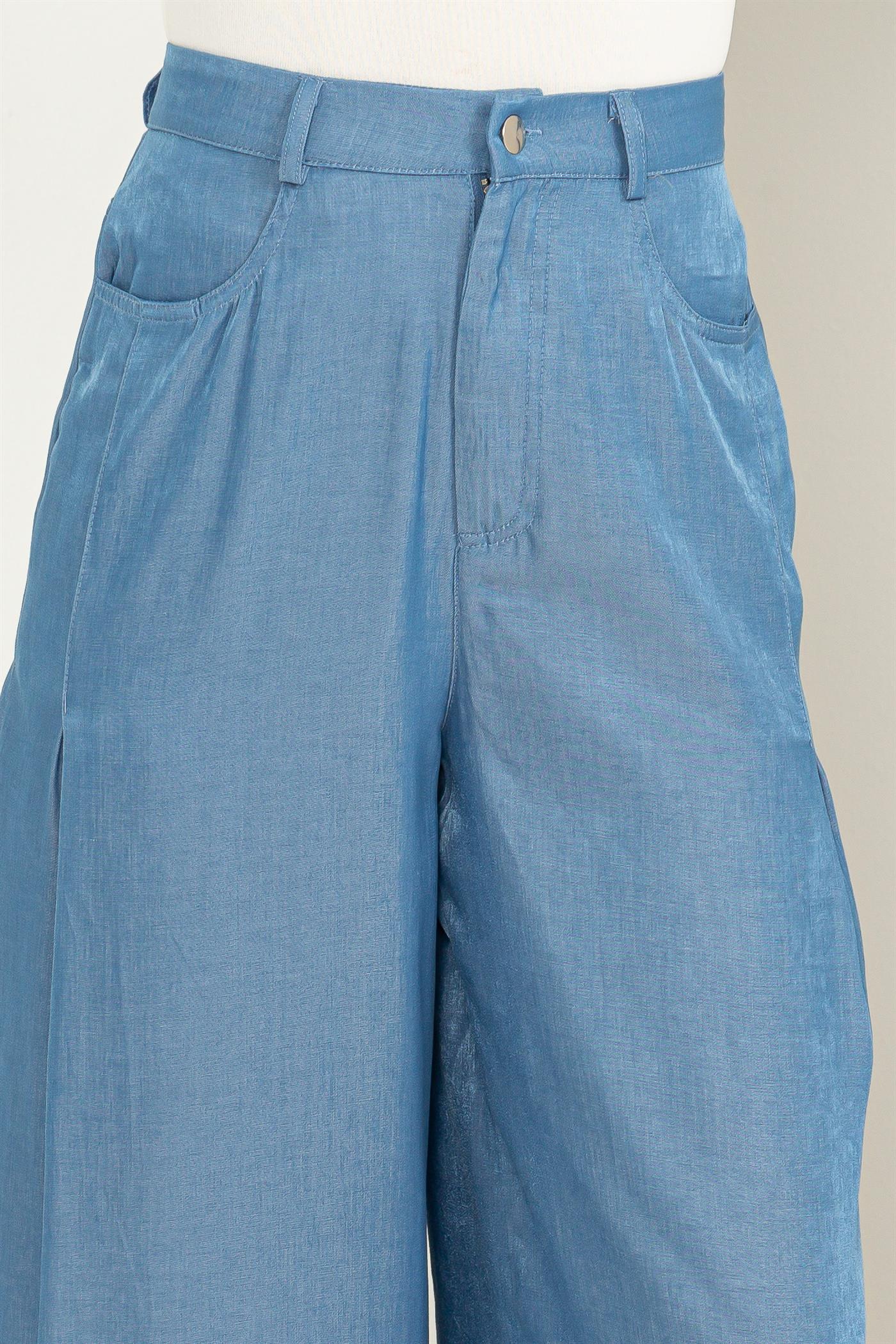 Pantalon Acampanado Azul