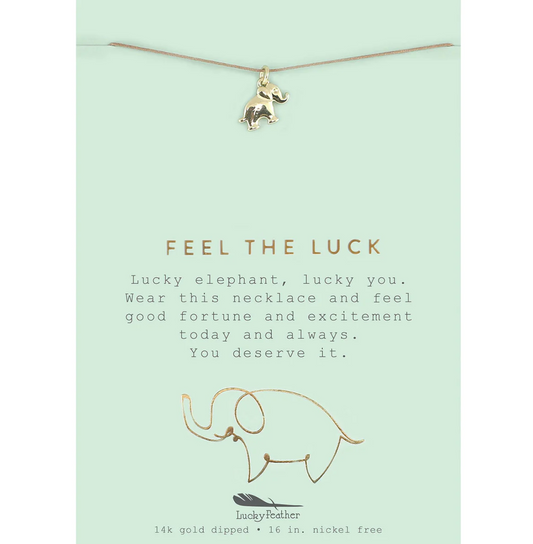 Feel Luck Elephant Necklace